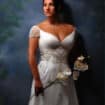 Bride posing during a Houston bridal portrait session